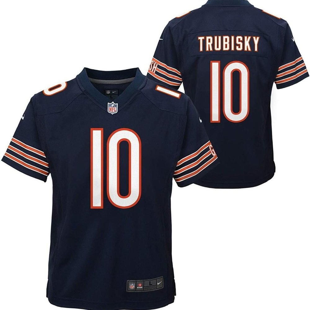 Chicago Bears NFL Trubinski Jersey, Large-Used and in Very Good Condition